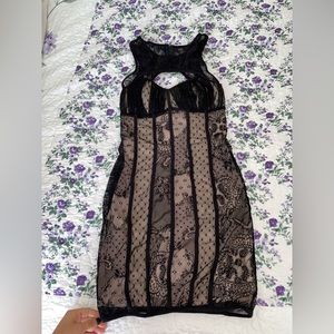 Black lace dress Bebe size xs